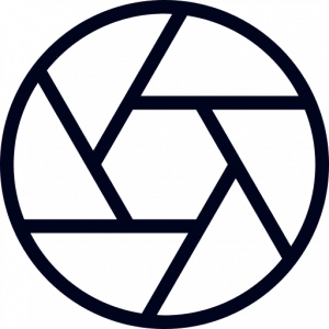 Icono de cámara para fotografía y filmación aérea profesional